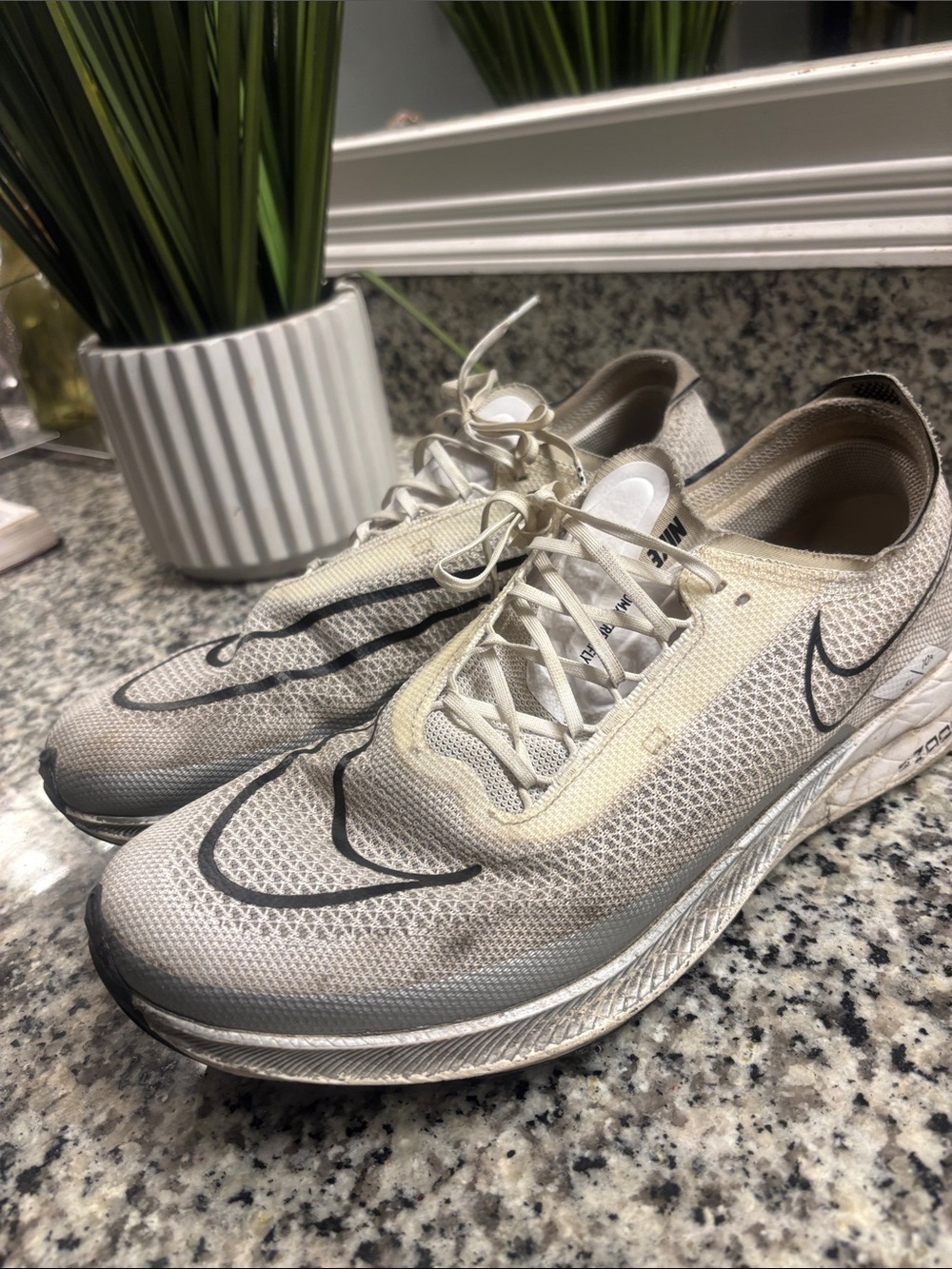 Nike Men’s Cream/Black Lightweight Running Shoes